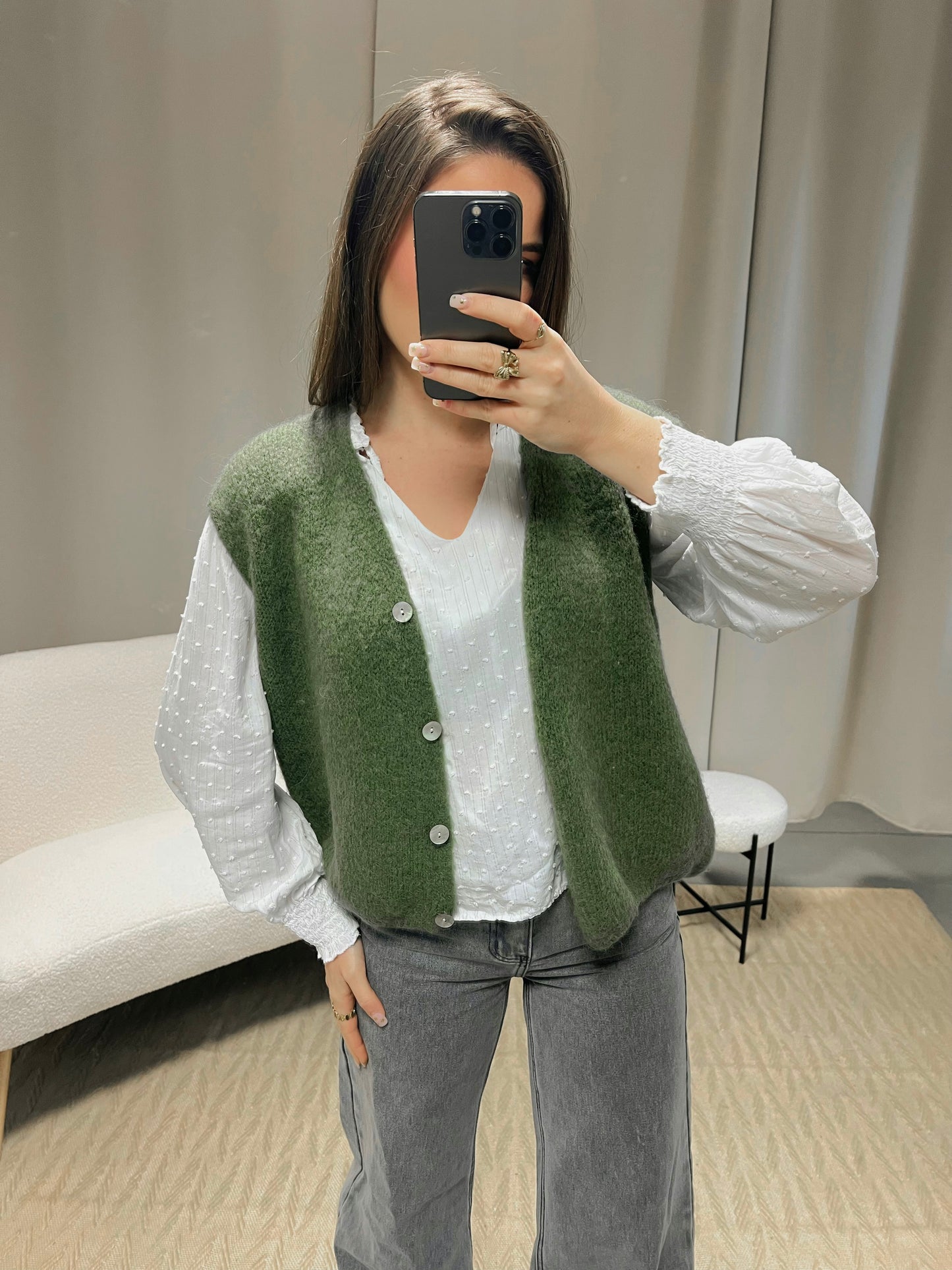 Gilet ORIANE kaki